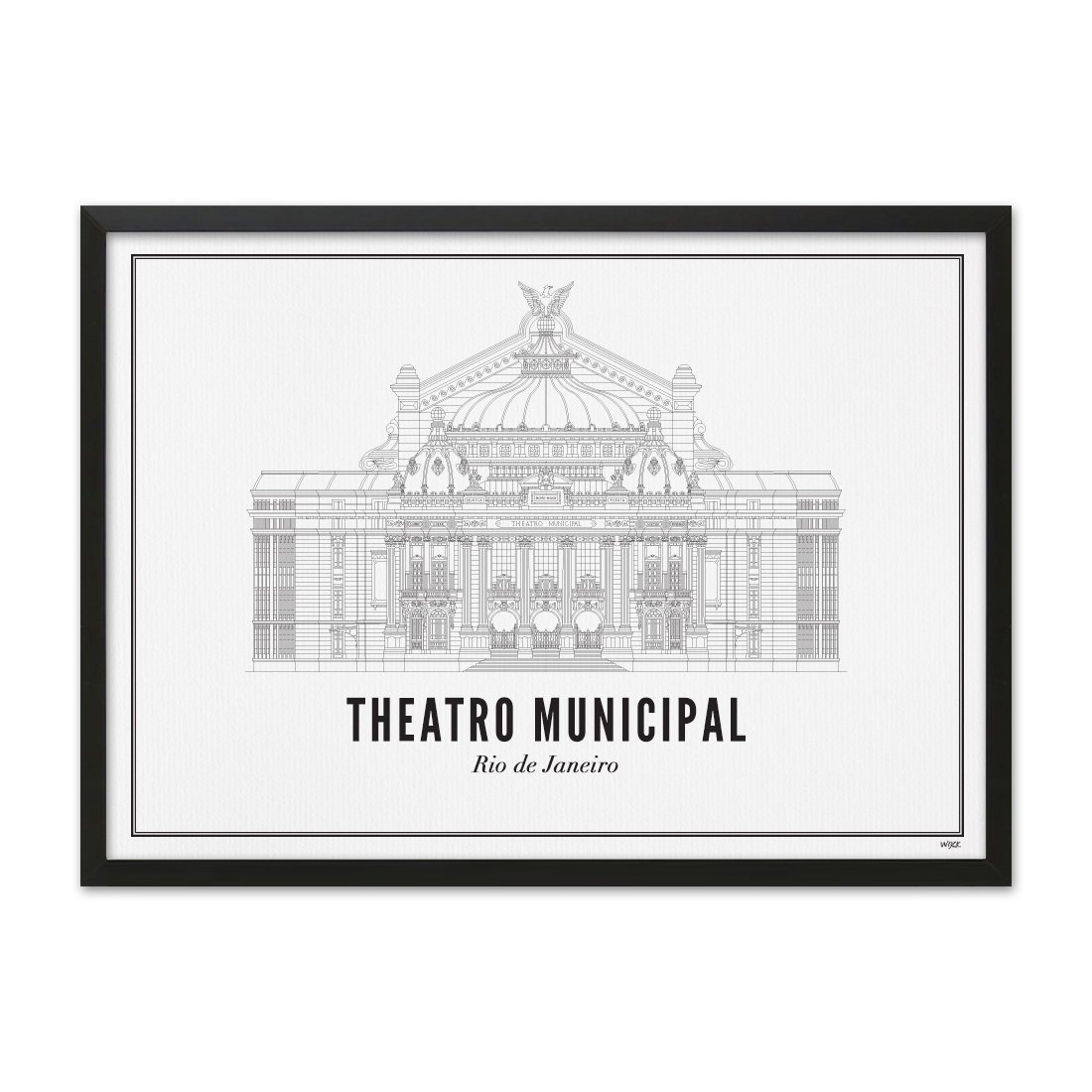 Poster van Rio de Janeiro - Theatro Municipal | WIJCK. 